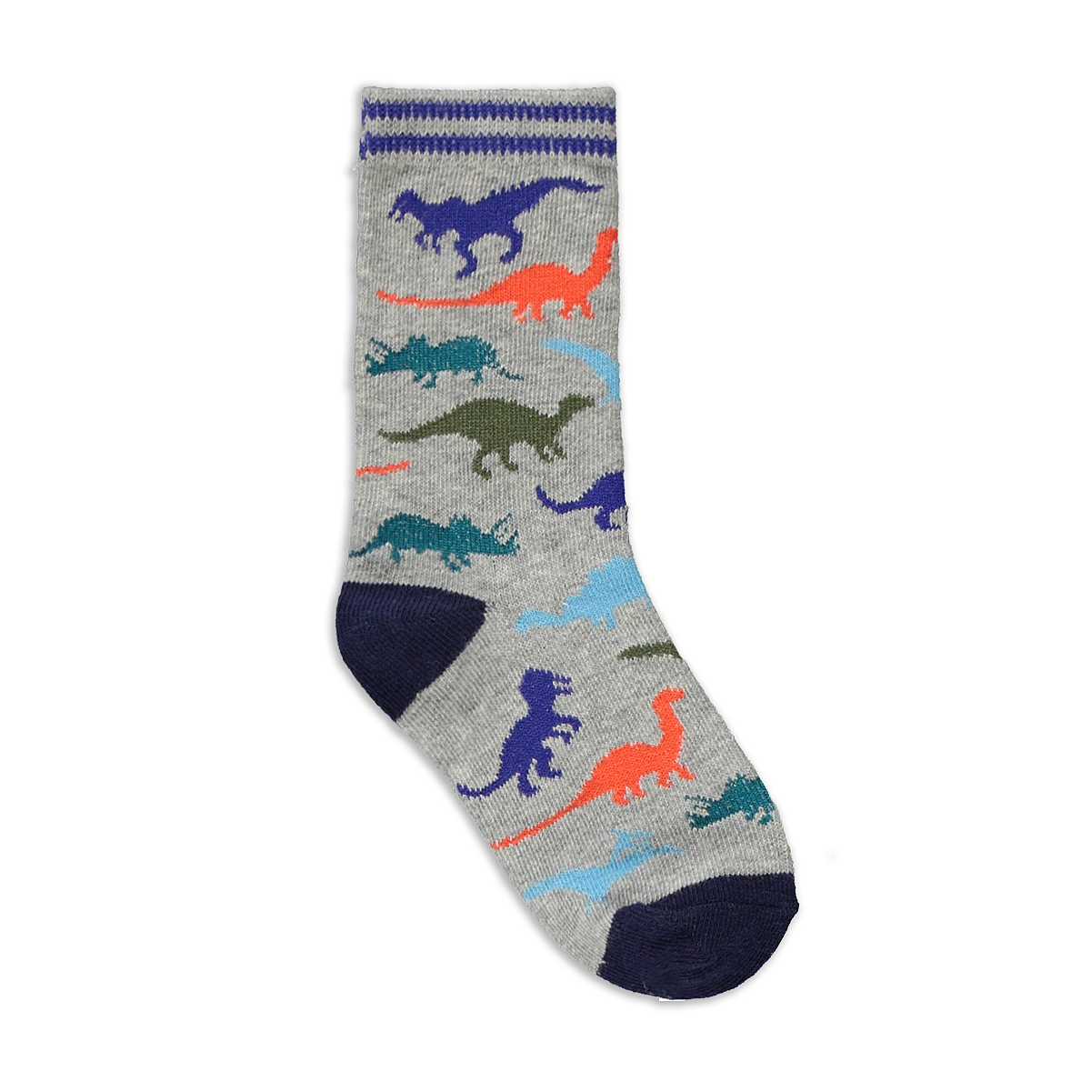 PB 5PK SOCKS PRINT DINO S22-BRIGHT BLUE-9-12 (2)