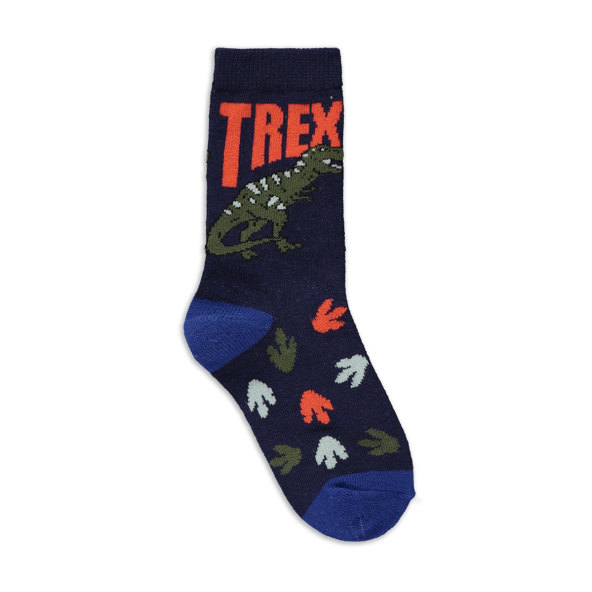 PB 5PK SOCKS PRINT DINO S22-BRIGHT BLUE-9-12 (3)