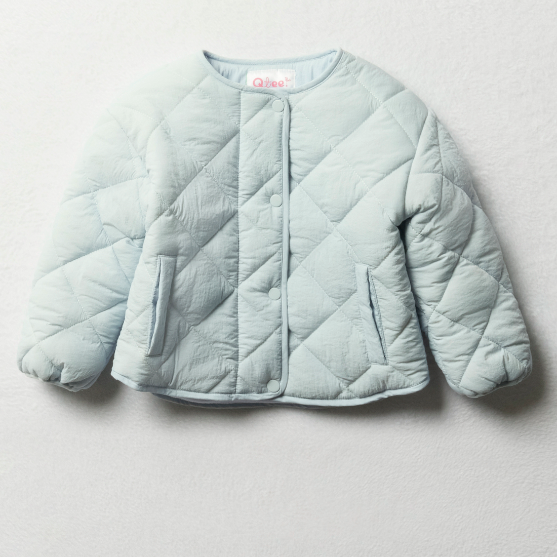 Collarless quilted jacket light blue-LIGHT BLUE-3-4 YRS