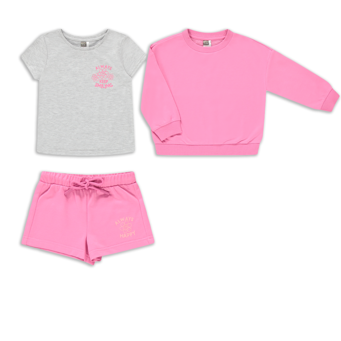 3 Pack active set wild orchid-MID PINK-2-3 YRS