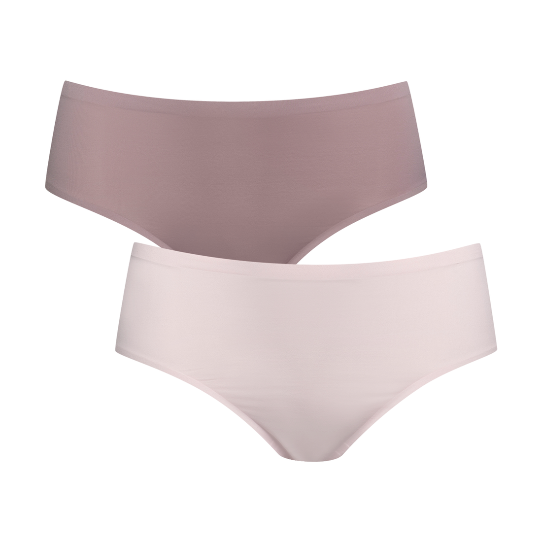 2 Pack bonded boyleg panty purple and pink-MAUVE-L