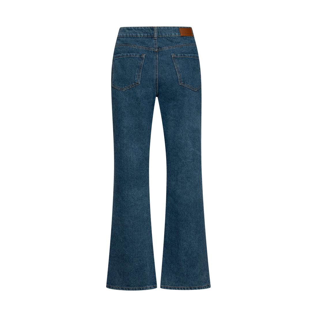 Basic bootcut jeans mid wash-MID BLUE-36