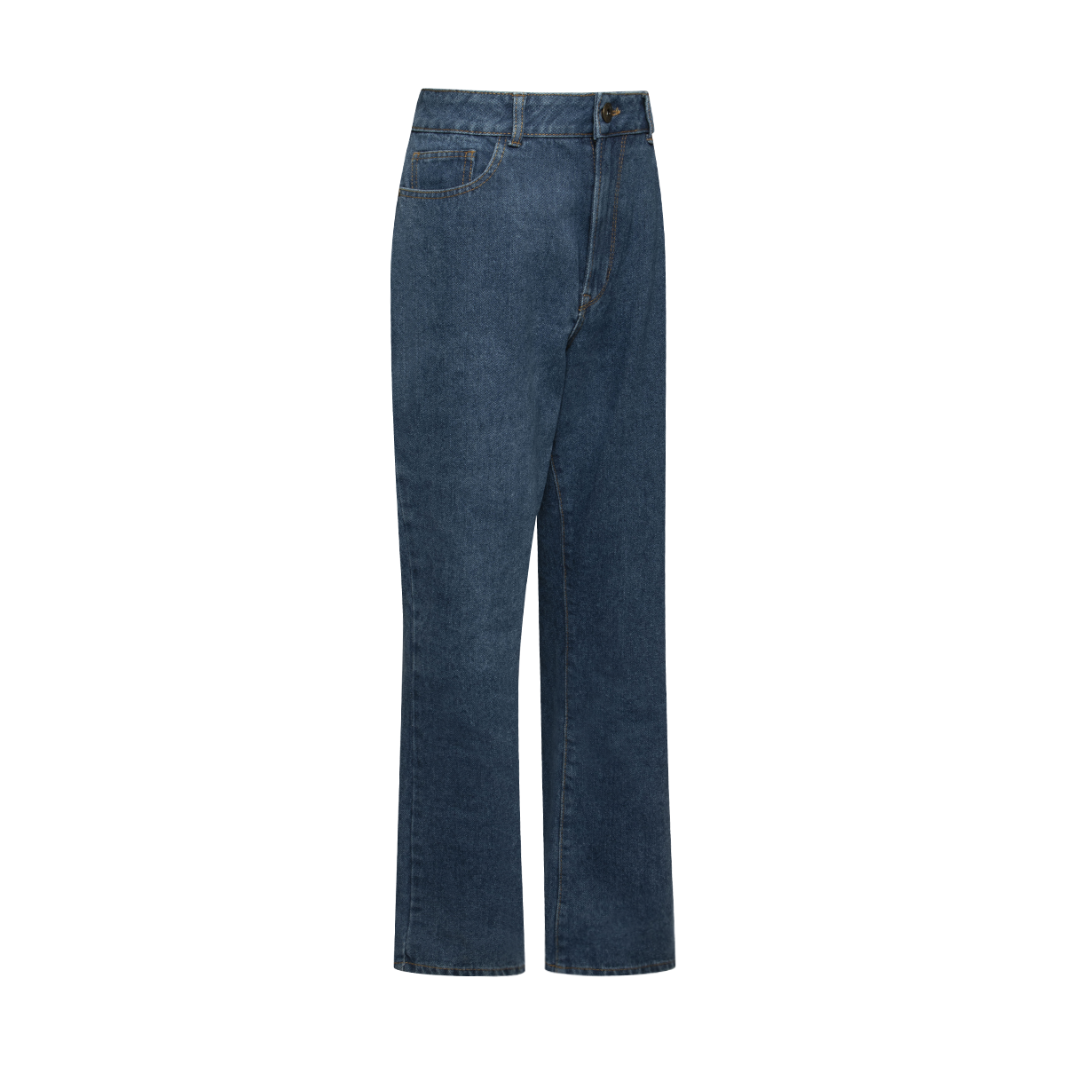 Basic bootcut jeans mid wash-MID BLUE-36 (2)