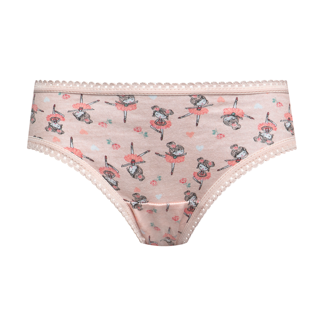 BALLERINA 7PK PRINTED BIKINI S22-MID PINK-2-3 YRS