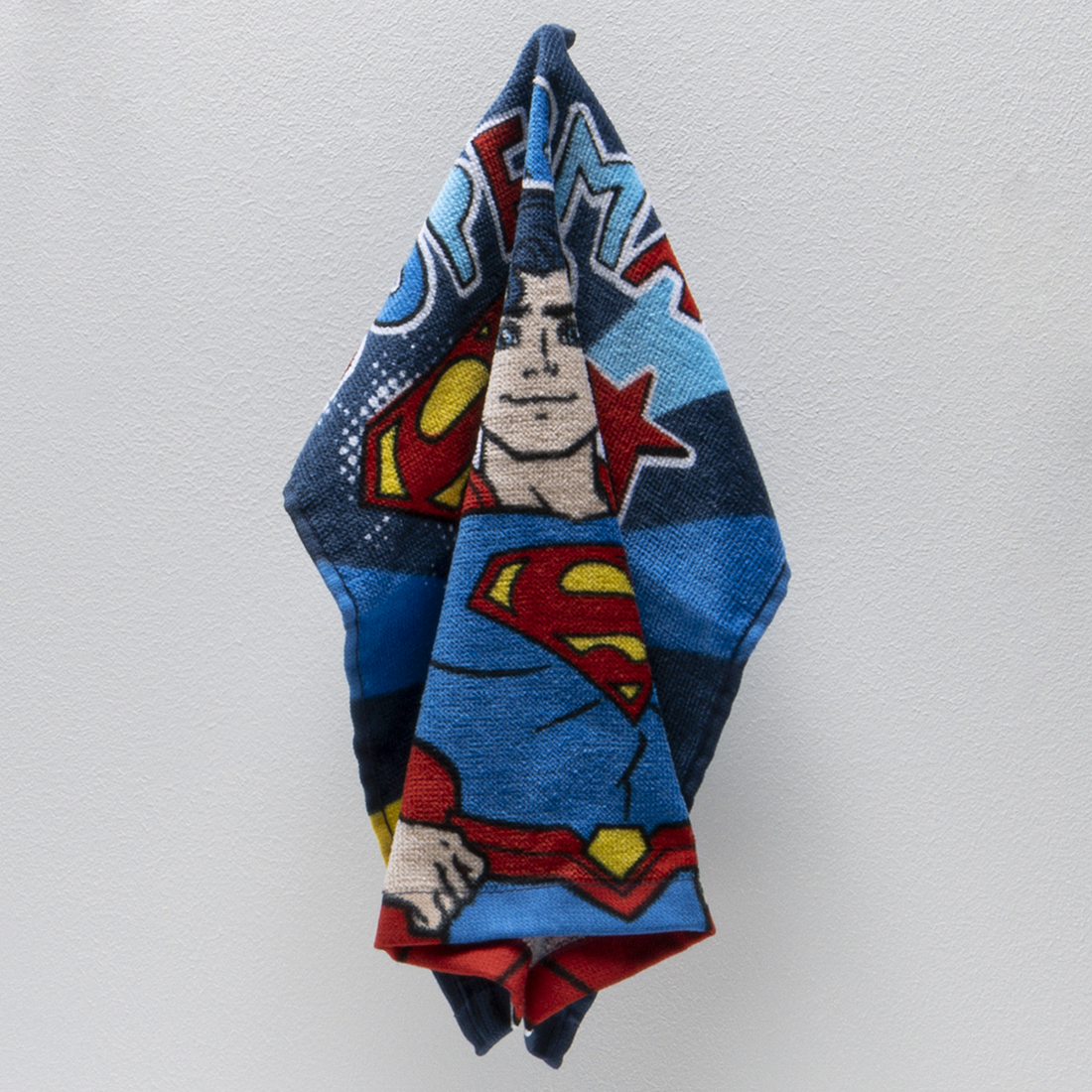 SUPERMAN FACE CLOTH BLUE-MID BLUE-30X30 CM