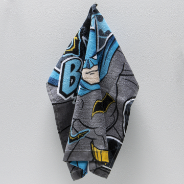 Batman face cloth blue-MID BLUE-30X30 CM