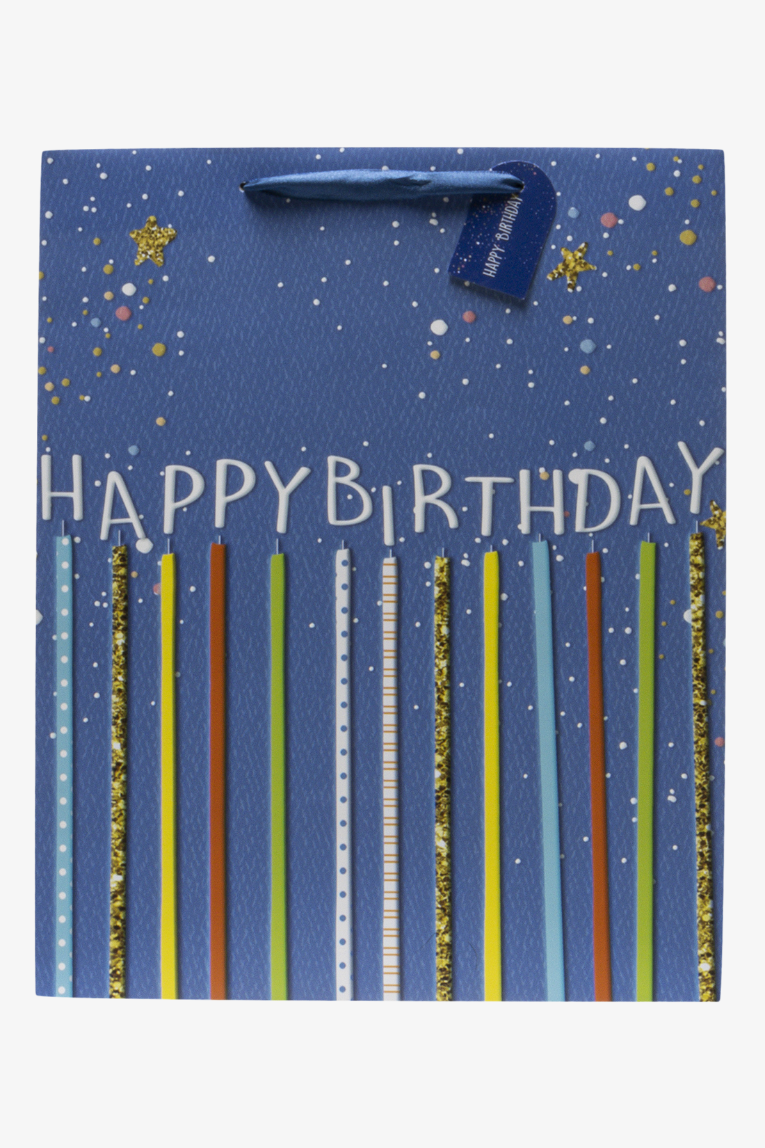 Happy birthday gift bag large blue-MID BLUE-ONE SIZE