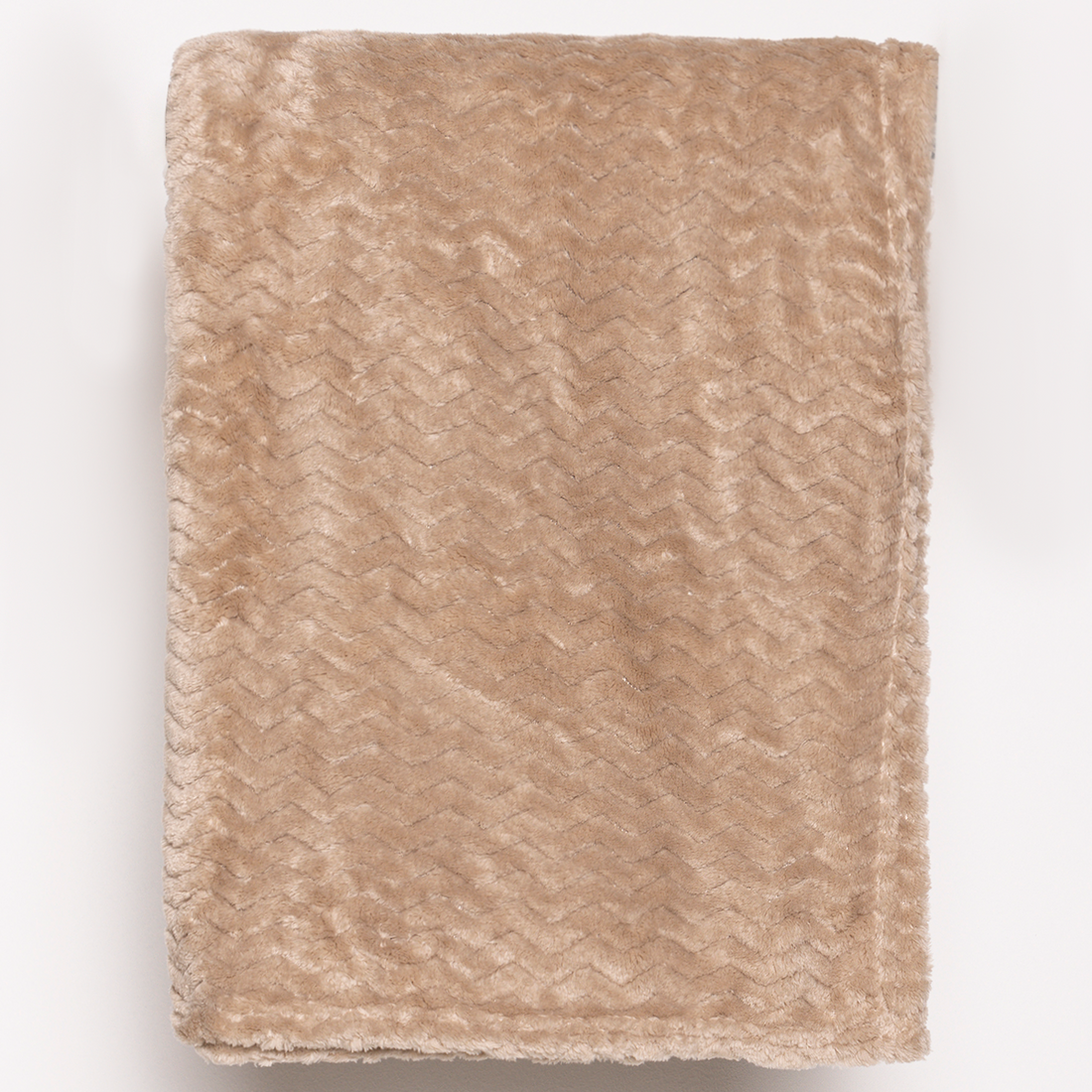 Zigzag small textured throw light putty-STONE-SMALL