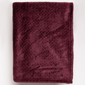 Plait small textured throw windsor wine-WINE-SMALL