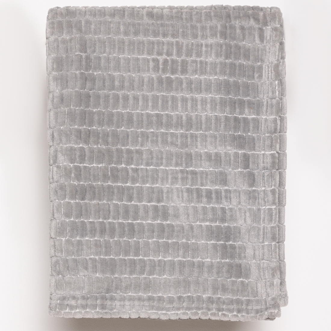 Square small textured throw high rise-LIGHT GREY-SMALL