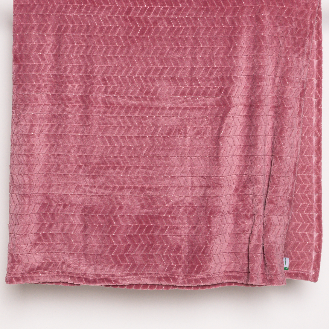 Plait large textured throw rose-ROSE-LARGE