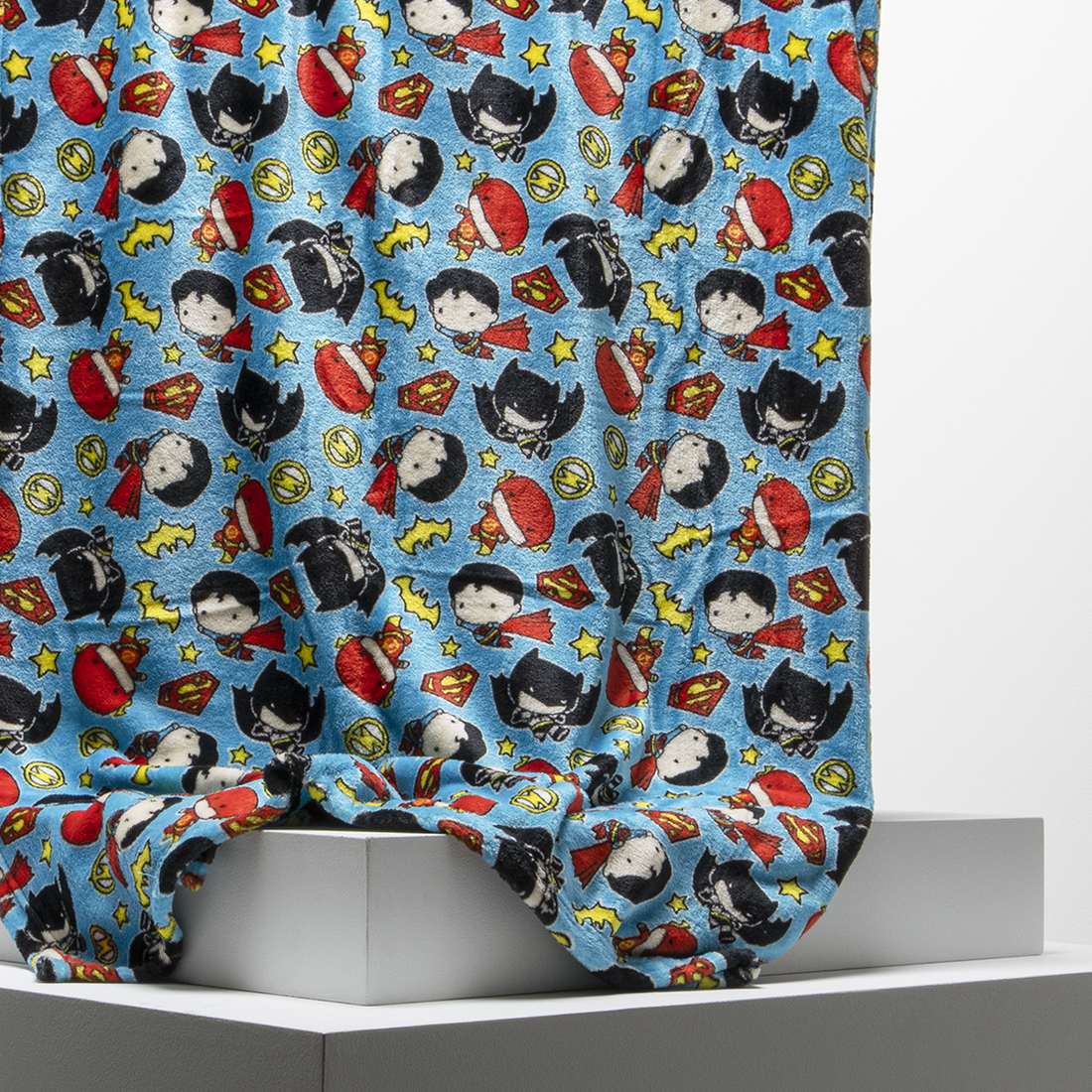 JUSTICE LEAGUE THROW BLUE-MID BLUE-ONE SIZE