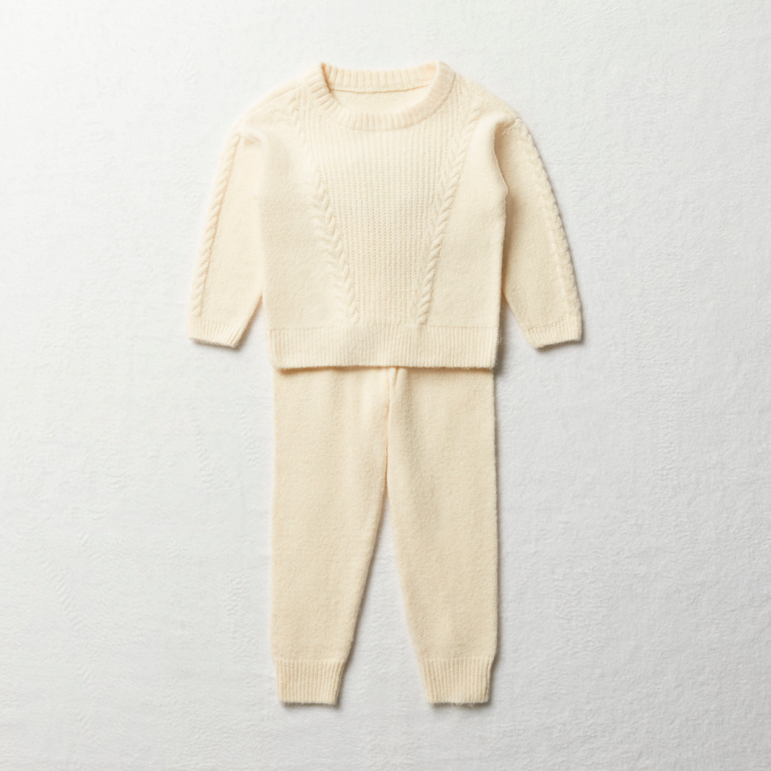 2 Pack knitwear set milk-MILK-2-3 YRS