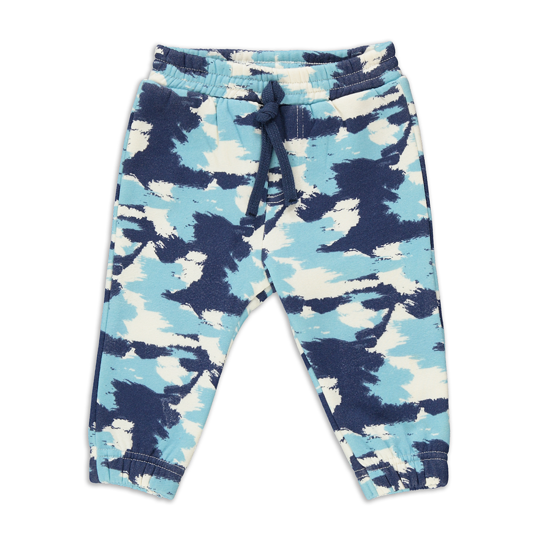 Printed AOP camo trackpant basic blue-NAVY-6-12 MTHS