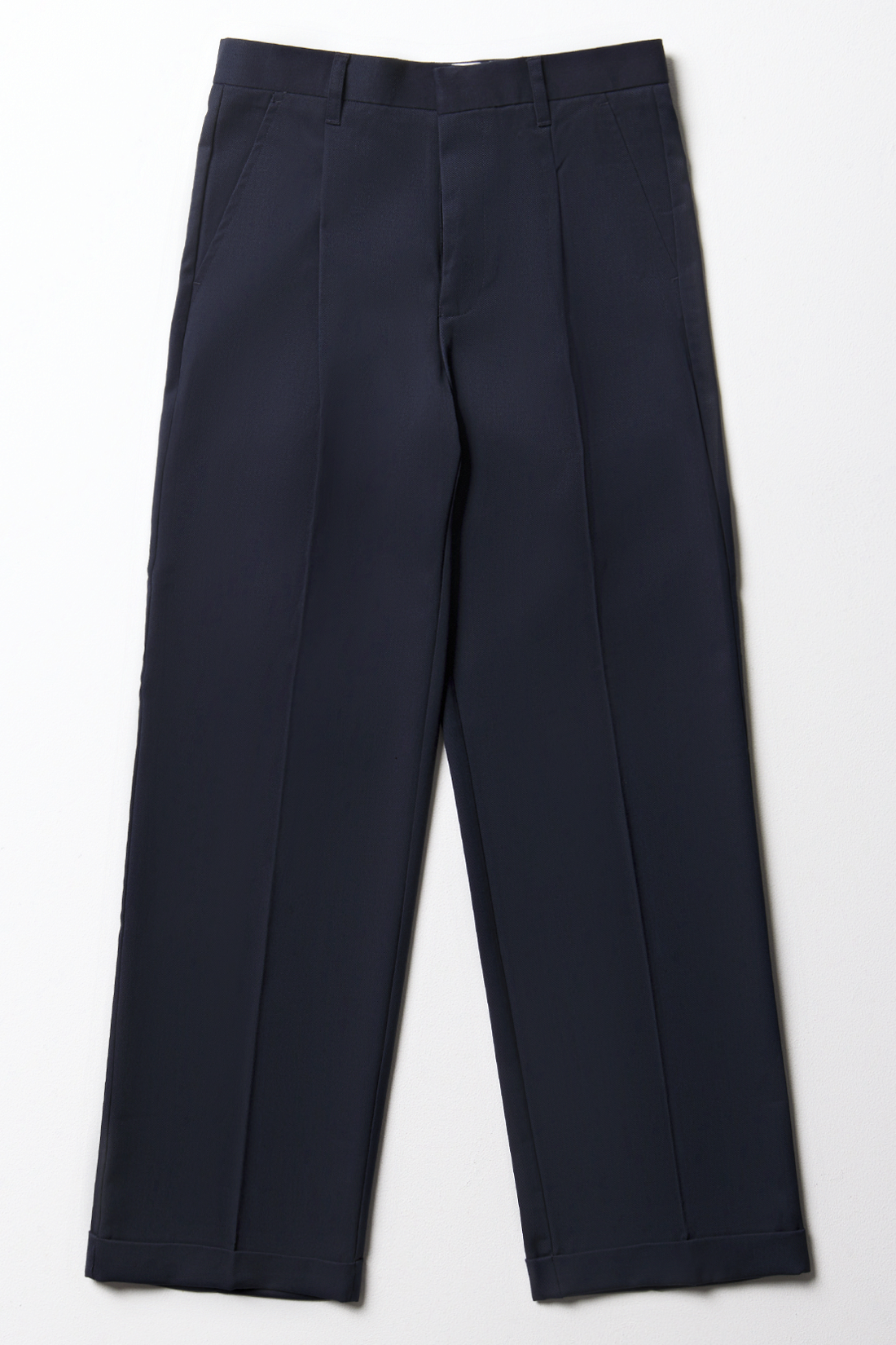 BOYS TROUSERS TURN UP NAVY TOUGHEES PRIMARY-NAVY-13-14 YRS