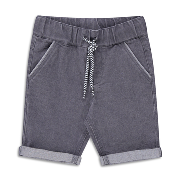 5 Pocket basic denim shorts dark grey-DARK GREY-2-3 YRS