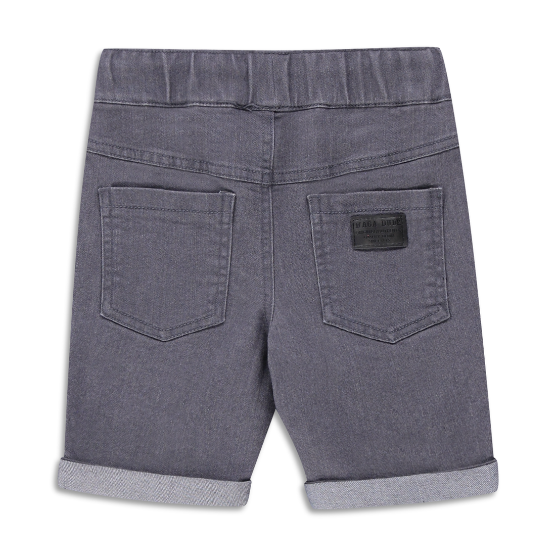 5 Pocket basic denim shorts dark grey-DARK GREY-2-3 YRS