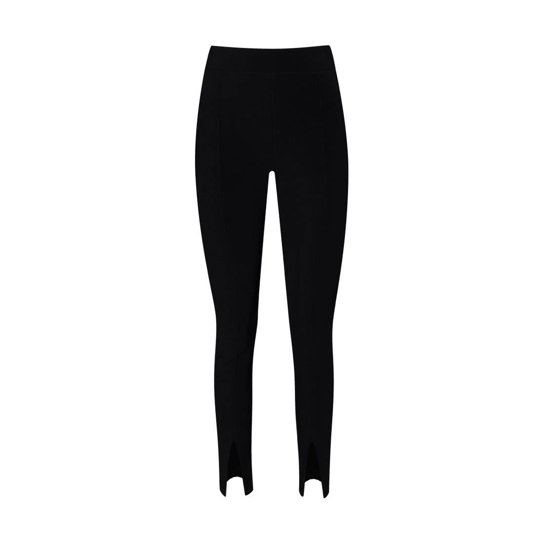 Ottoman front slit legging black-BLACK-XS