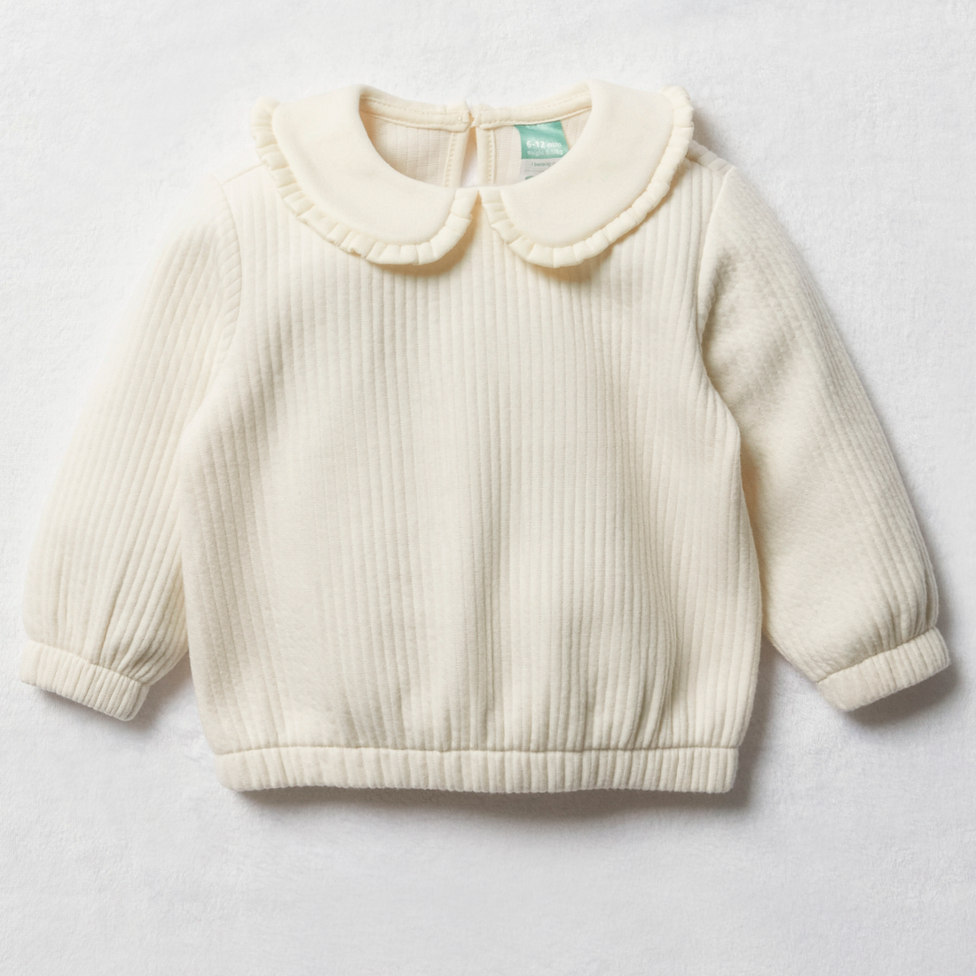 Bubbleknit styled tracktop egret-CREAM-3-6 MTHS