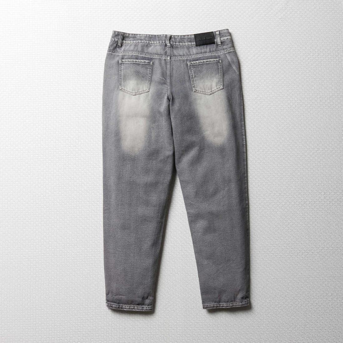 SLIM RIPPED AND PAINT SPLATTER STYLED DENIM TROU-GREY-7-8 YRS