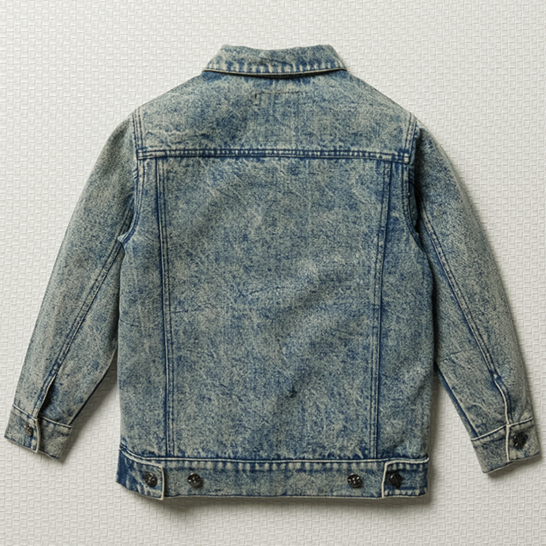 Denim jacket acid wash blue-LIGHT BLUE-11-12 YRS