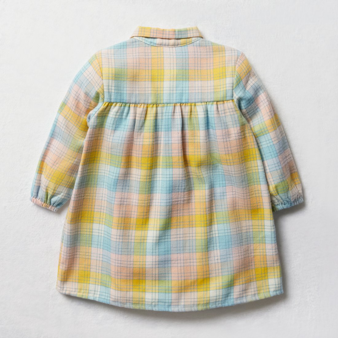 Check Shirt Dress Pink and Blue Multi-MULTI-2-3 YRS