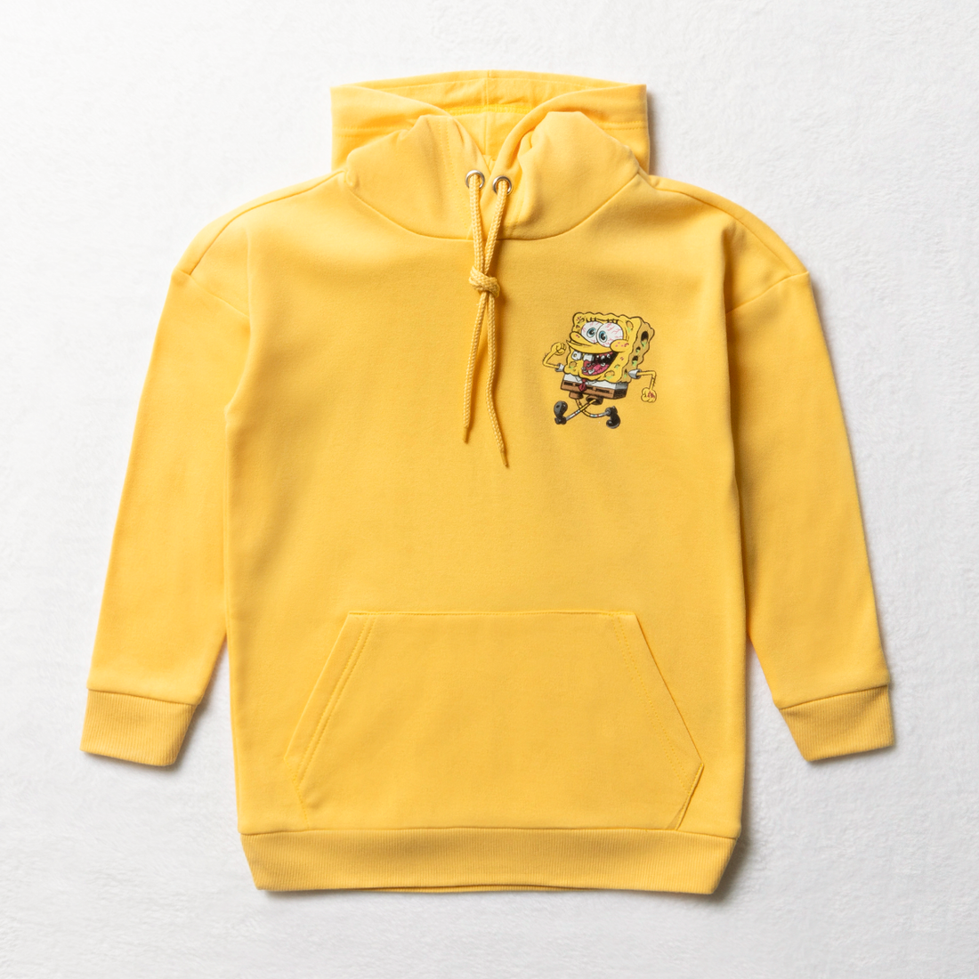 Spongebob hooded tracktop yellow-YELLOW-SMALL