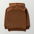 MI Bubble knit fashion tracktop brown-BROWN-11-12 YRS