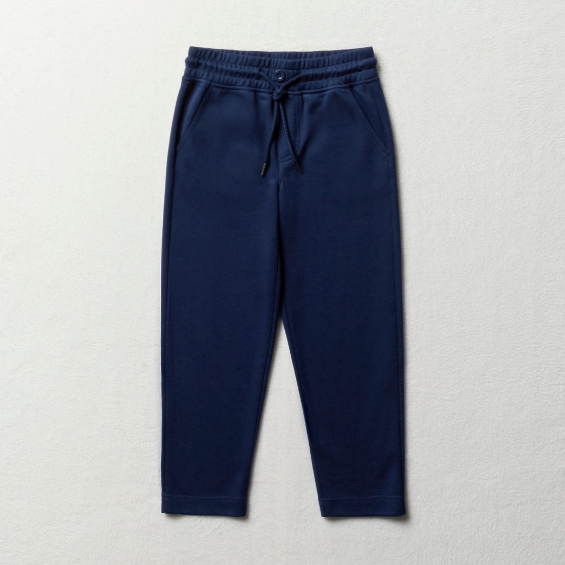 Double knit pique fashion track pant Navy-NAVY-11-12 YRS