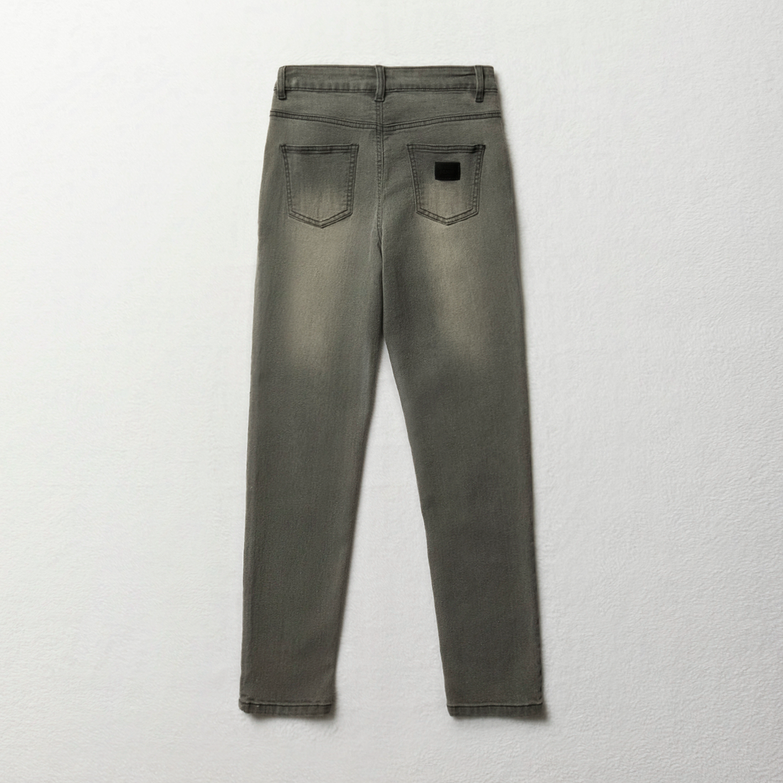 Tapered basic denim trouser grey-GREY-11-12 YRS