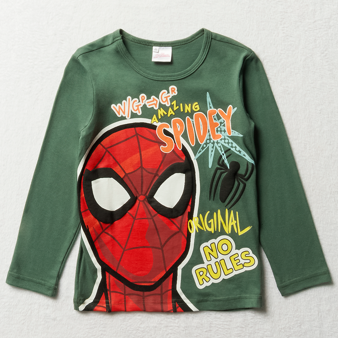 Spider-Man long sleeve pj sage-SAGE-2-3 YRS