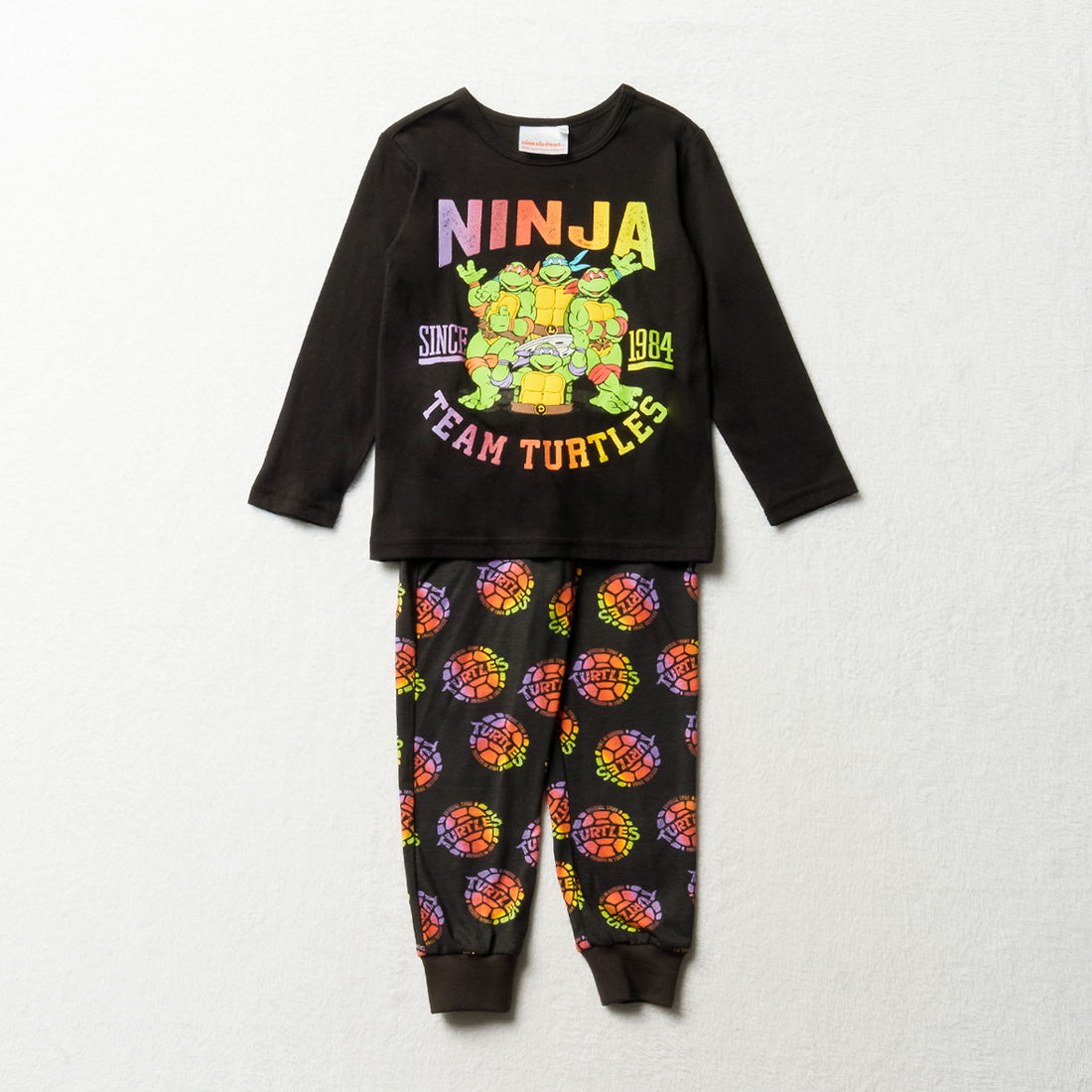 Ninja Turtles long sleeve pj black-BLACK-2-3 YRS