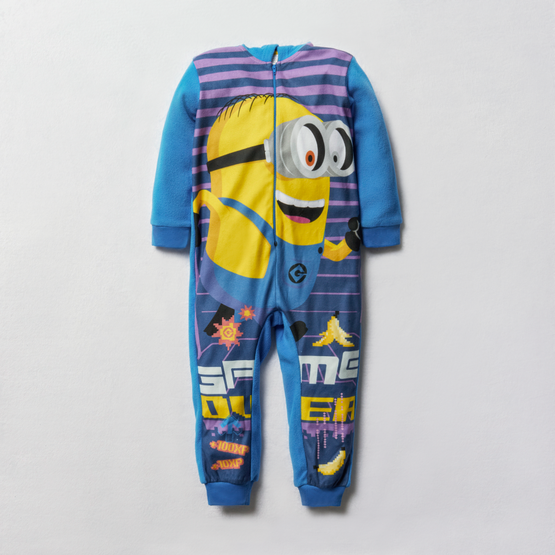 Minions micro fleece onesie blue-BRIGHT BLUE-2-3 YRS