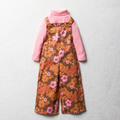 2 Pack floral dungaree pink-LIGHT PINK-3-4 YRS