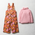 2 Pack floral dungaree pink-LIGHT PINK-3-4 YRS (2)