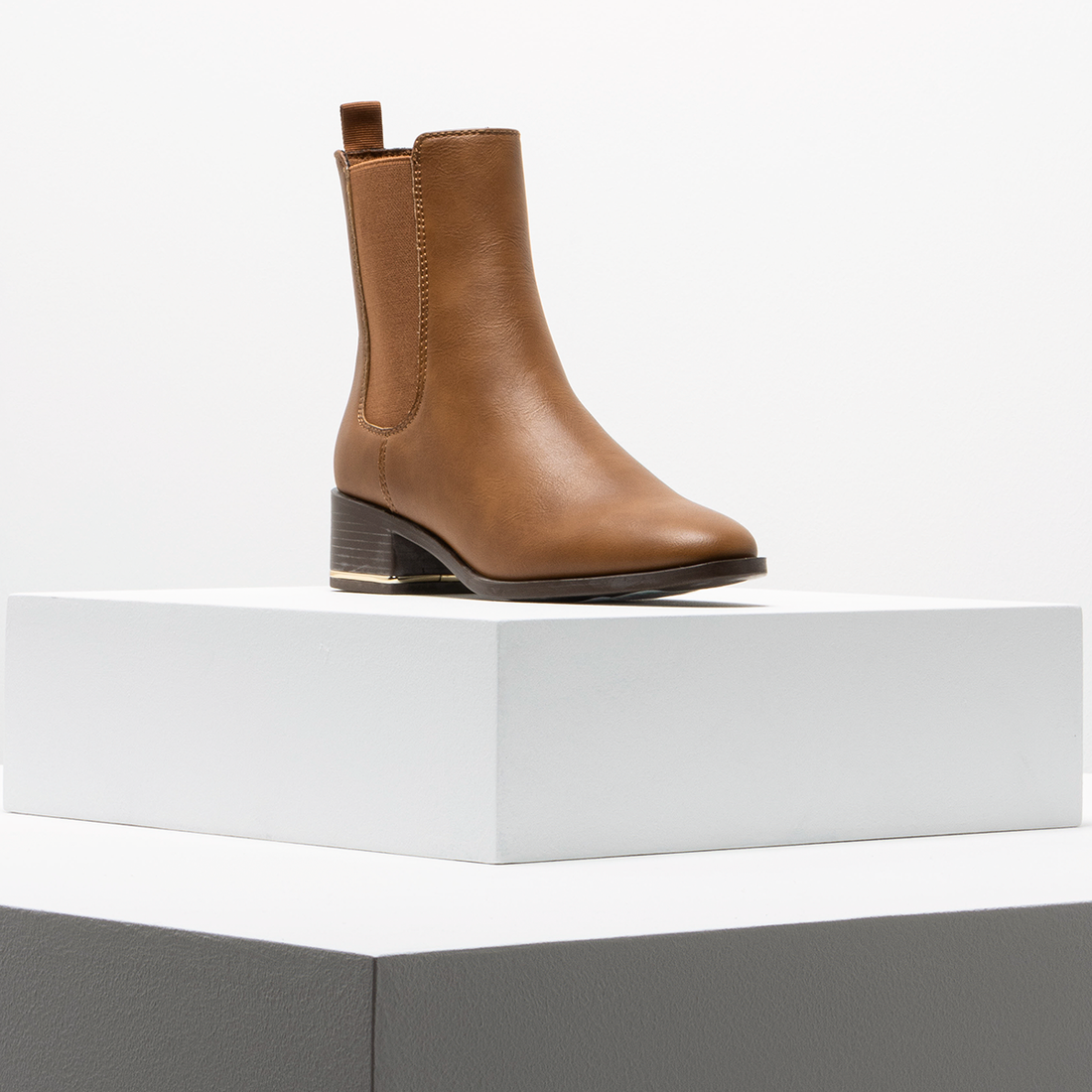 Refined chelsea boot tan-TAN-5