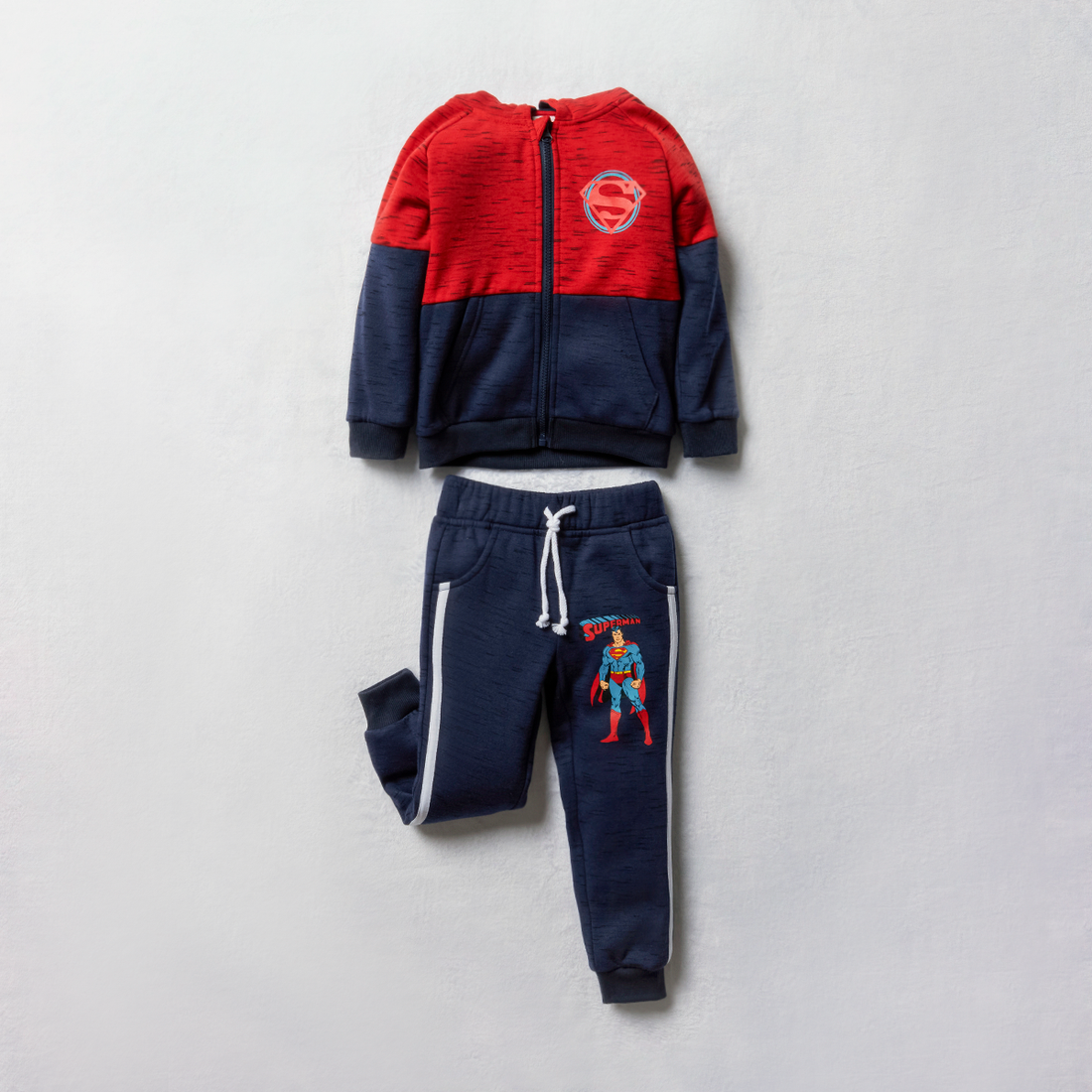 Superman colour zip through tracksuit navy-NAVY-3-4 YRS