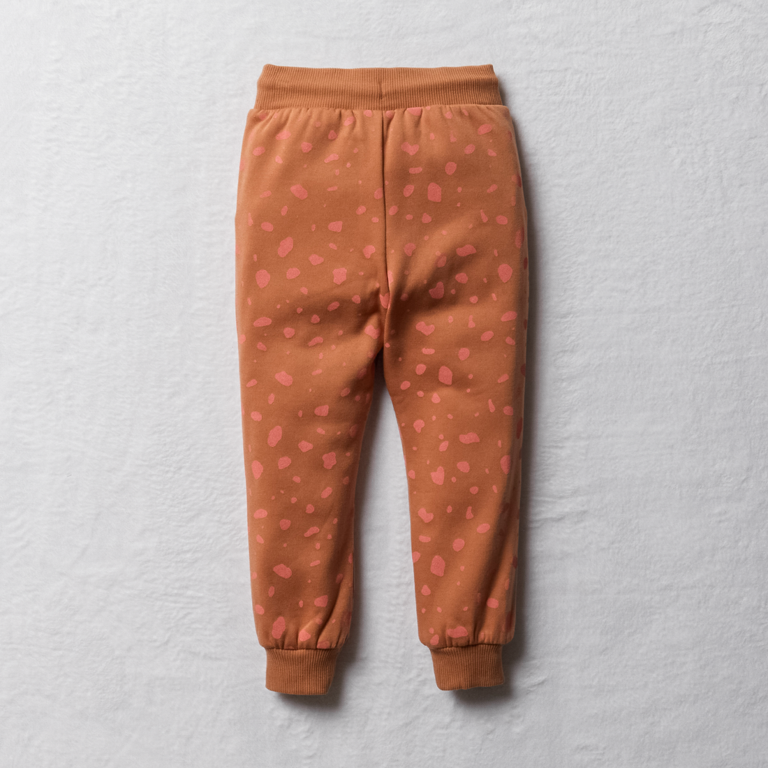 Trackpants with dalmatian print clay-MOCHA-3-4 YRS