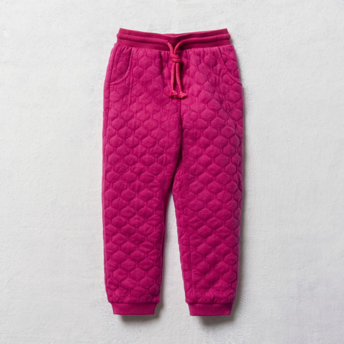 Quilted trackpants fuschia-MAGENTA-3-4 YRS