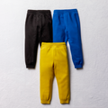 MI 3 pack trackpants chartreuse black and cobalt-CHARTREUSE-3-4 YRS