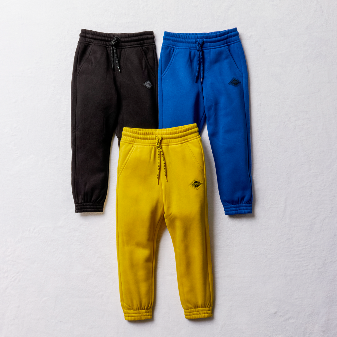 MI 3 pack trackpants chartreuse black and cobalt-CHARTREUSE-3-4 YRS