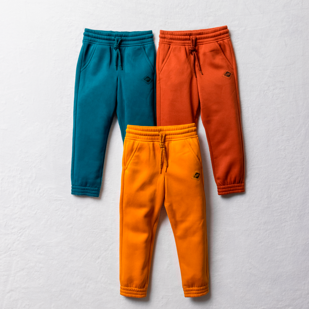 MI 3 pack trackpants teal ochre and tabacco-TEAL-3-4 YRS