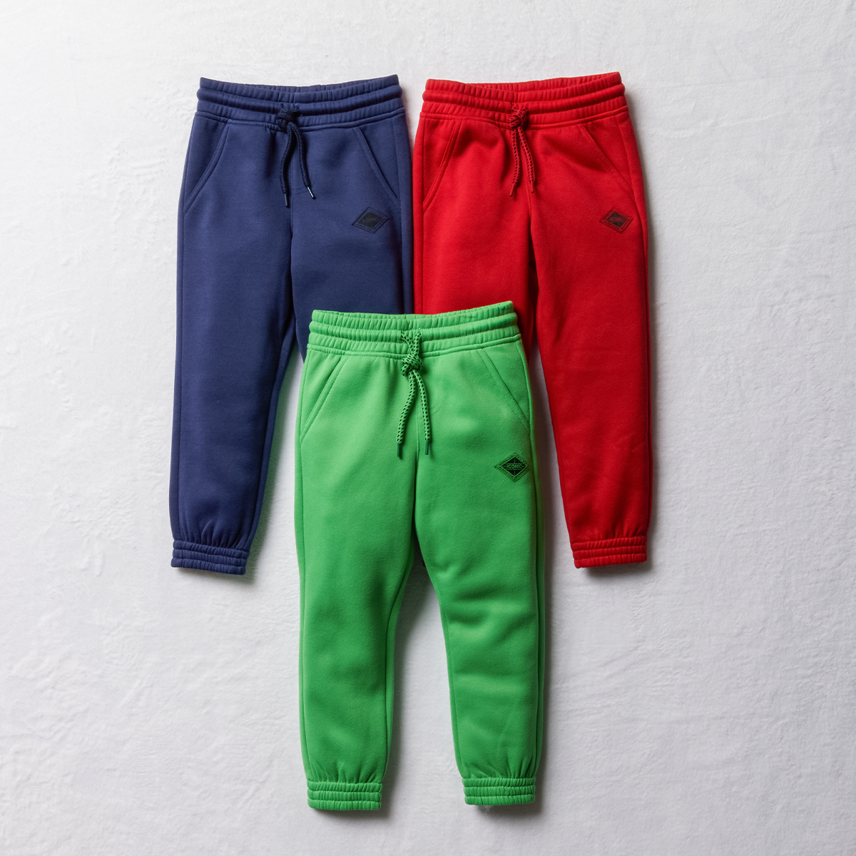 MI 3 pack trackpants bright red bright green and n-BRIGHT RED-3-4 YRS