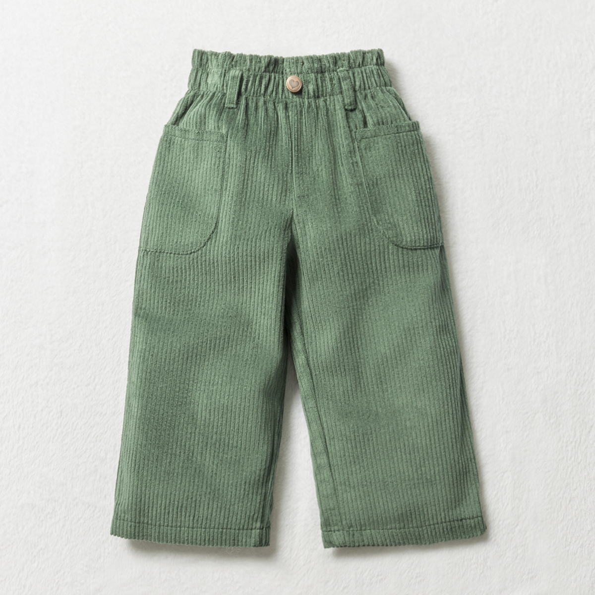 Wide leg cord pants forest-FOREST-3-4 YRS