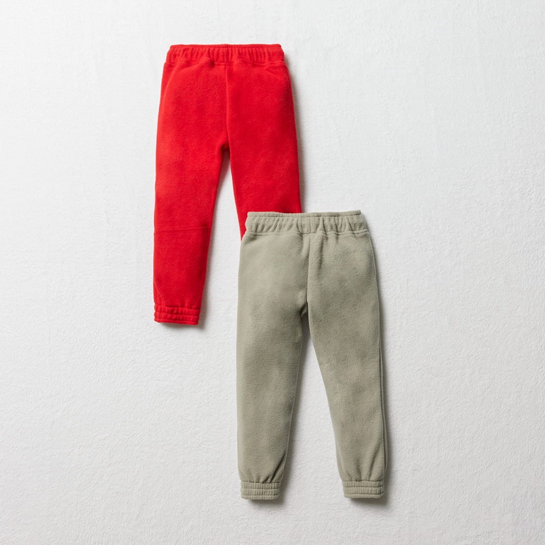 MI 2 pack trackpants fashion polorfleece red grey-BRIGHT RED-3-4 YRS