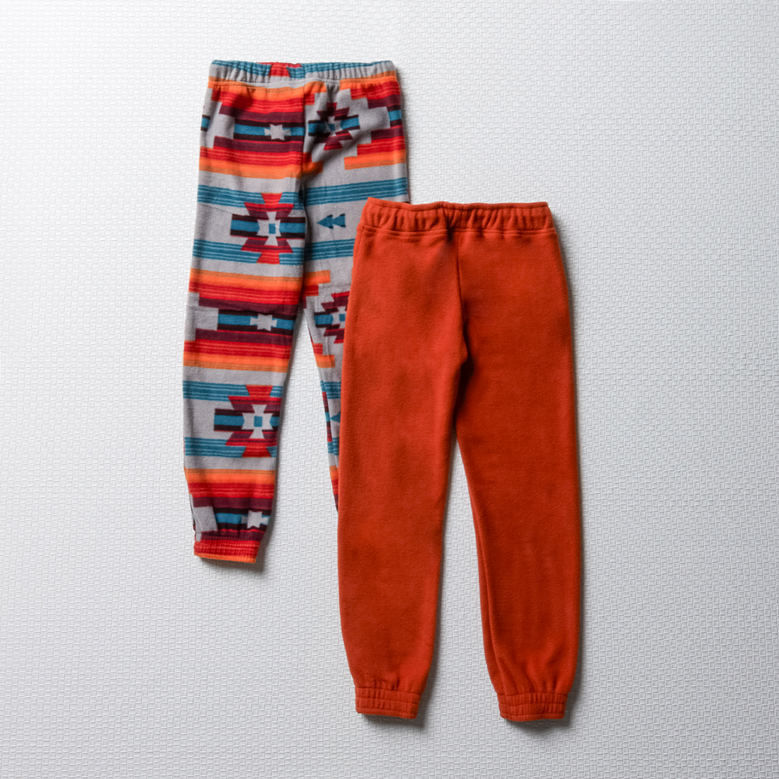 MI 2 pack trackpants fashion polorfleece aztec rus-RUST-3-4 YRS