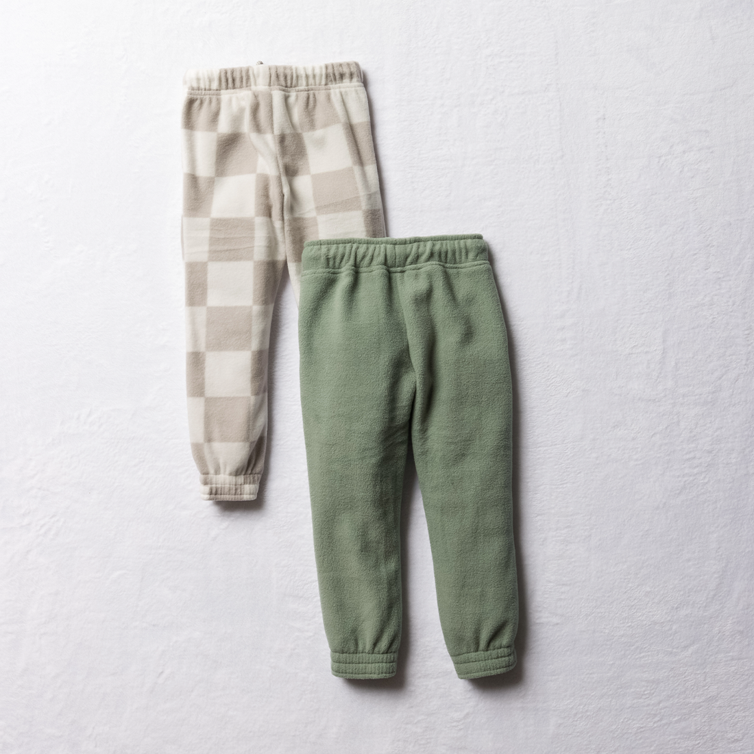 MI 2 pack trackpants fashion polorfleece checkerbo-SAGE-3-4 YRS