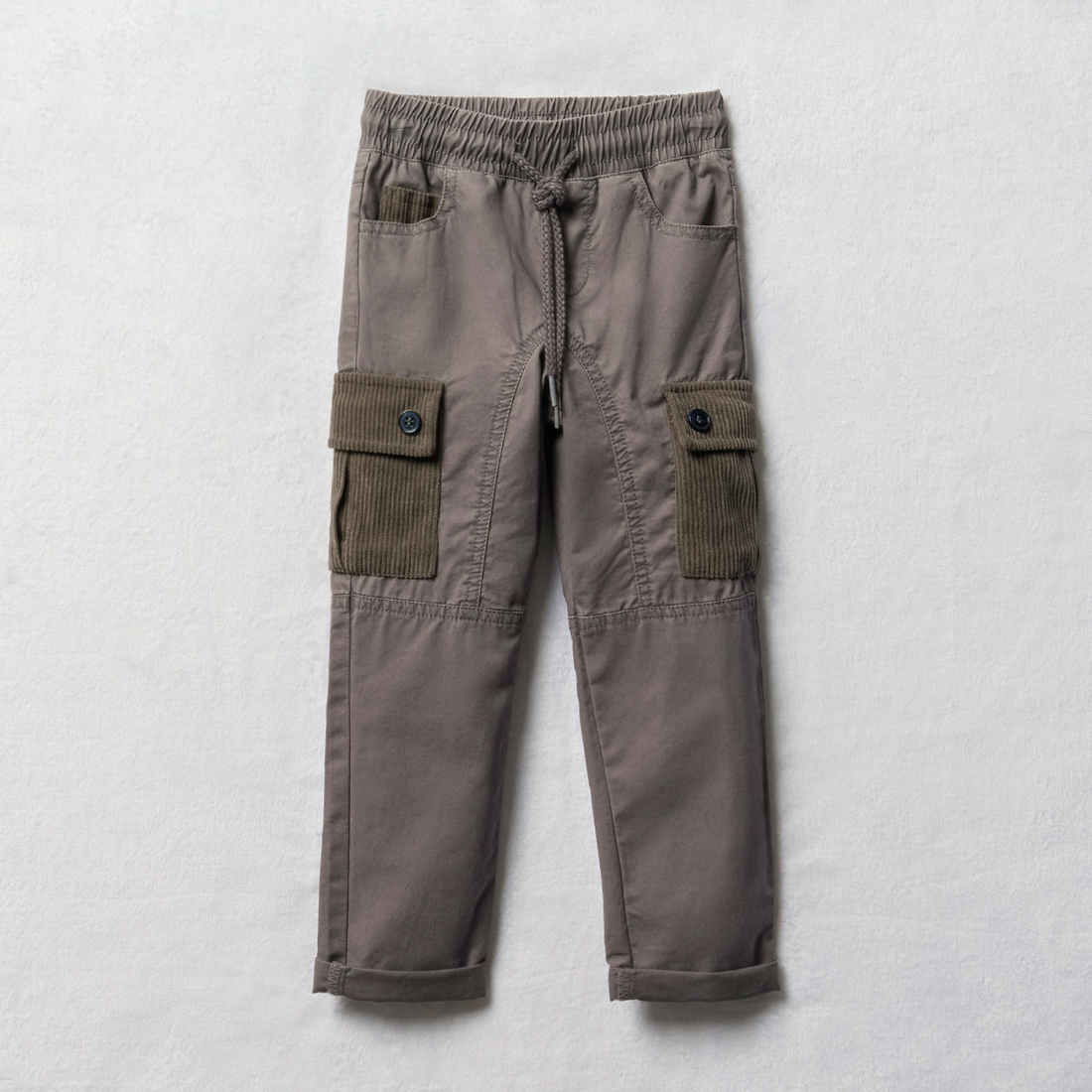 Trouser styled cargo charcoal-CHARCOAL-2-3 YRS