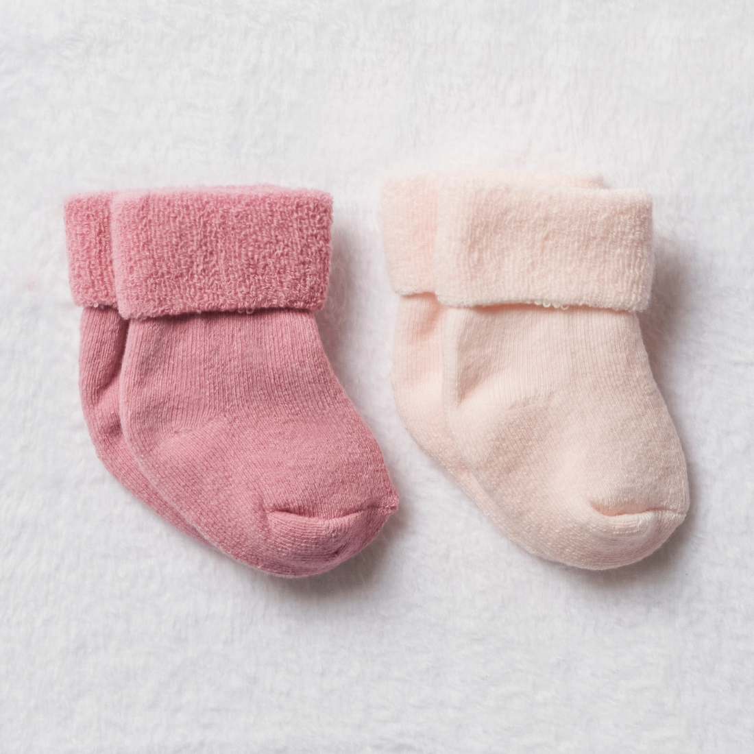 2PK NB SOCKS PINKS-MID PINK-NEW BORN