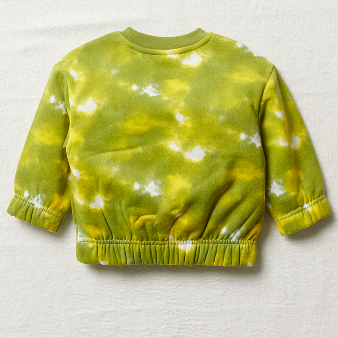 Crew tie dye AOP  tracktop basic green-GREEN-3-6 MTHS